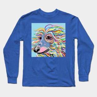 Colorful Afghan Hound Long Sleeve T-Shirt